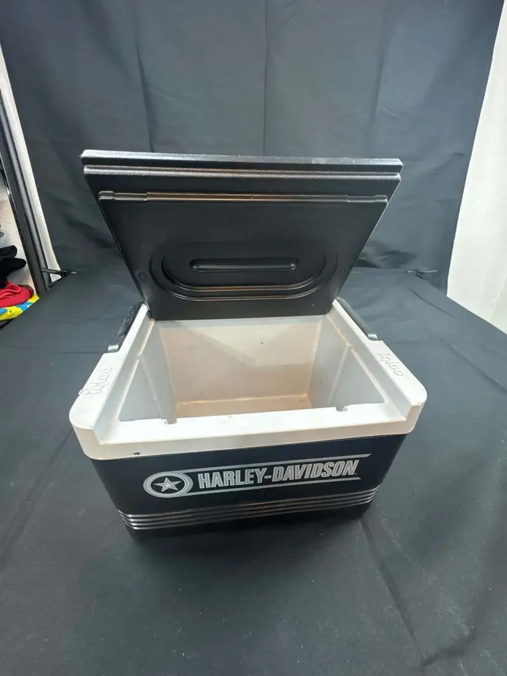 Vintage Igloo Harley-Davidson Black & Grey Ice Chest Cooler